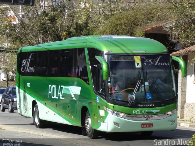 Polaztur Transporte e Turismo 710 na cidade de Campos do Jordão, São Paulo, Brasil, por Sandro Alves. ID da foto: 3666863.