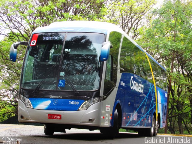 Viação Cometa 14100 na cidade de São Paulo, São Paulo, Brasil, por Gabriel Almeida. Número da foto: #3665955.