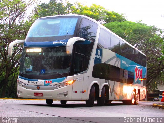 Auto Viação 1001 RJ 108.312 na cidade de São Paulo, São Paulo, Brasil, por Gabriel Almeida. Número da foto: #3665867.