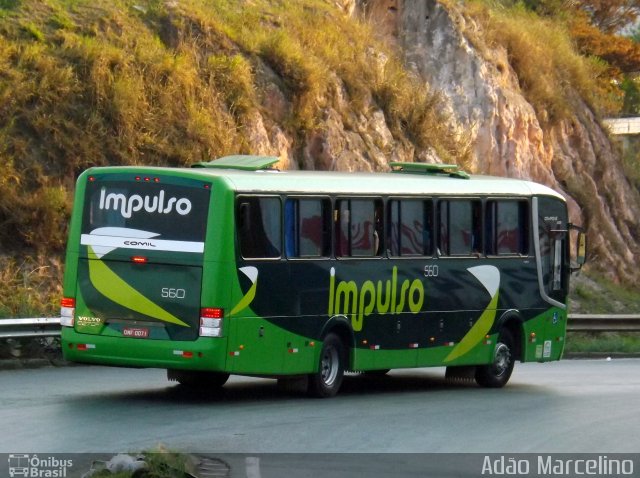 Impulso Turismo e Transportes 560 na cidade de Belo Horizonte, Minas Gerais, Brasil, por Adão Raimundo Marcelino. ID da foto: 3667780.