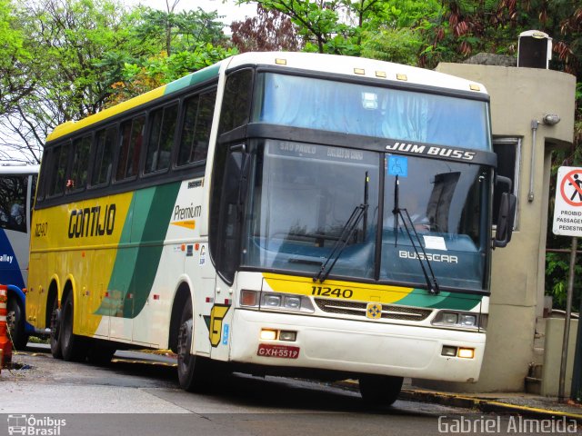 Empresa Gontijo de Transportes 11240 na cidade de São Paulo, São Paulo, Brasil, por Gabriel Almeida. ID da foto: 3665938.