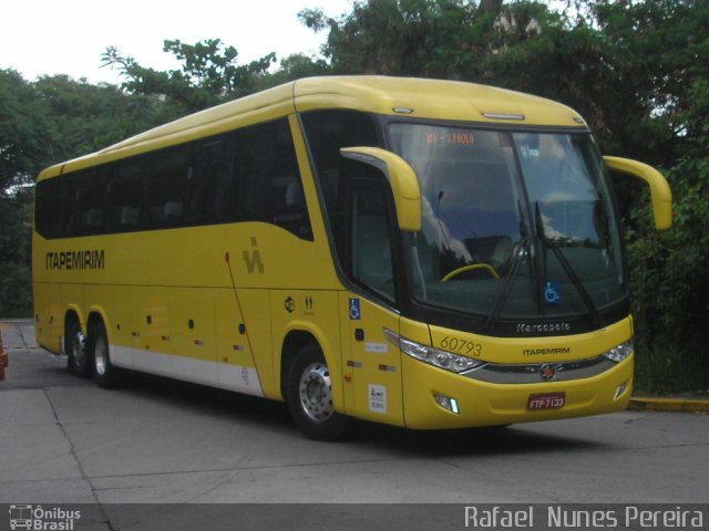 Viação Itapemirim 60793 na cidade de São Paulo, São Paulo, Brasil, por Rafael Nunes Pereira. Número da foto: #3666468.