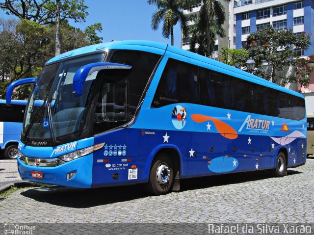 Aratur Transporte e Turismo 2013 na cidade de Petrópolis, Rio de Janeiro, Brasil, por Rafael da Silva Xarão. ID da foto: 3670169.