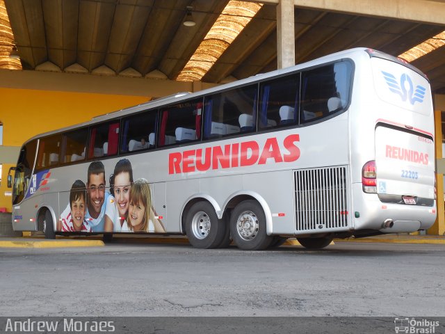 Reunidas Transportes Coletivos 22205 na cidade de Lages, Santa Catarina, Brasil, por Andrew Moraes. Número da foto: #3670086.