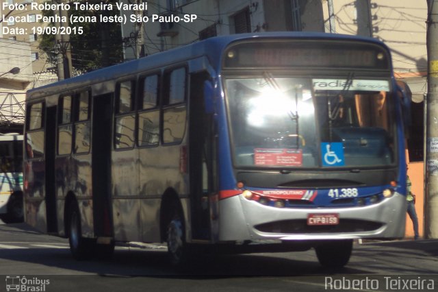 Radial Transporte Coletivo 41.388 na cidade de São Paulo, São Paulo, Brasil, por Roberto Teixeira. Número da foto: #3669118.