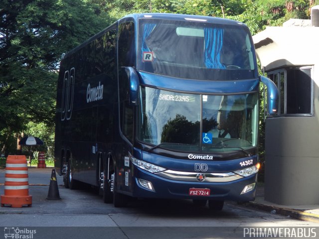 Viação Cometa 14307 na cidade de São Paulo, São Paulo, Brasil, por Alexandre Rodrigo. Número da foto: #3669527.