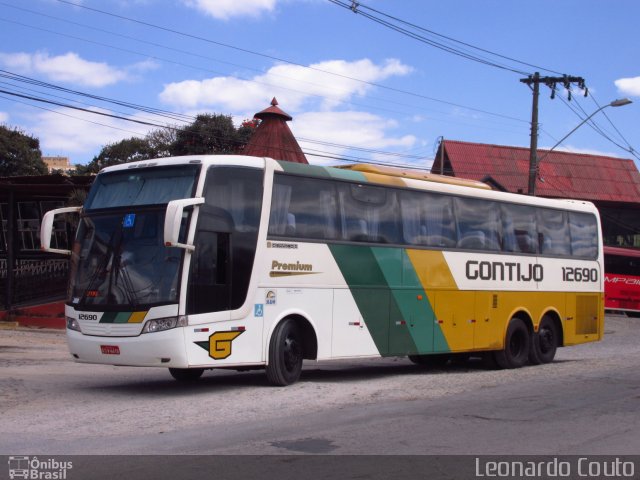 Empresa Gontijo de Transportes 12690 na cidade de Barbacena, Minas Gerais, Brasil, por Leonardo Couto. ID da foto: 3669757.