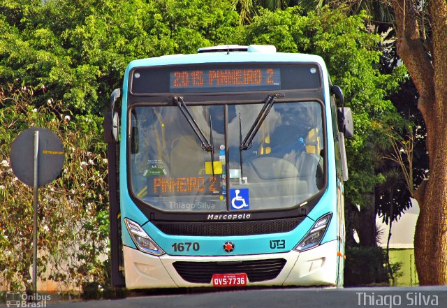 UTB - União Transporte Brasília 1670 na cidade de Brasília, Distrito Federal, Brasil, por Thiago Silva . Número da foto: #3668454.