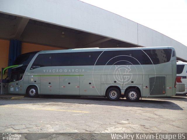 Viação Garcia 7987 na cidade de Sorocaba, São Paulo, Brasil, por Weslley Kelvin Batista. Número da foto: #3668551.