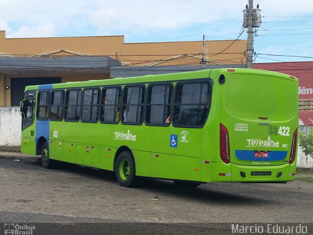 Taguatur - Taguatinga Transporte e Turismo 03422 na cidade de Teresina, Piauí, Brasil, por Marcio Eduardo da Silva Morais. ID da foto: 3670171.