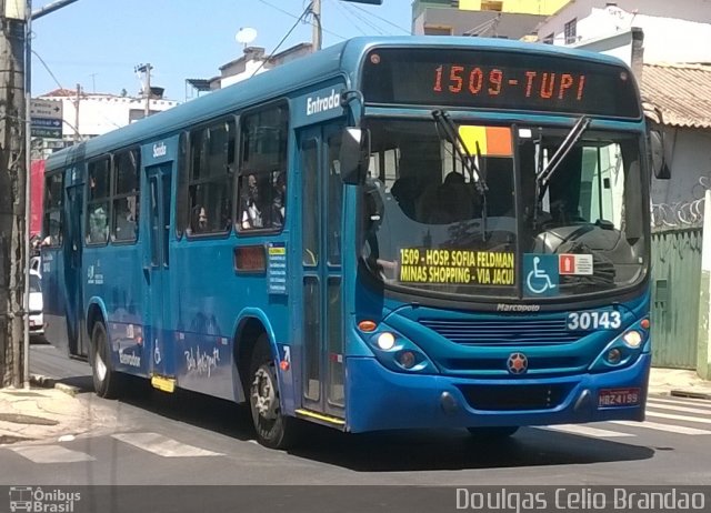 Viação Zurick 30143 na cidade de Belo Horizonte, Minas Gerais, Brasil, por Douglas Célio Brandao. ID da foto: 3670047.