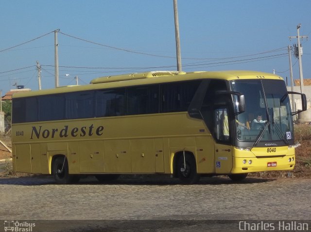 Viação Nordeste 8040 na cidade de Mossoró, Rio Grande do Norte, Brasil, por Charles Hallan. ID da foto: 3669431.