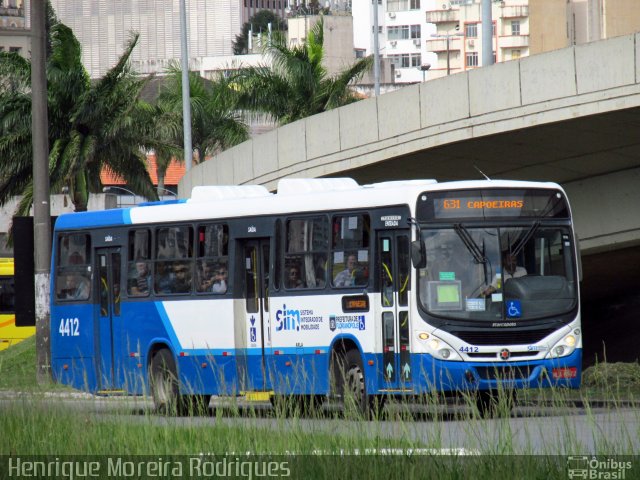 Transporte Coletivo Estrela 4412 na cidade de Florianópolis, Santa Catarina, Brasil, por Henrique Moreira Rodrigues. Número da foto: #3670013.