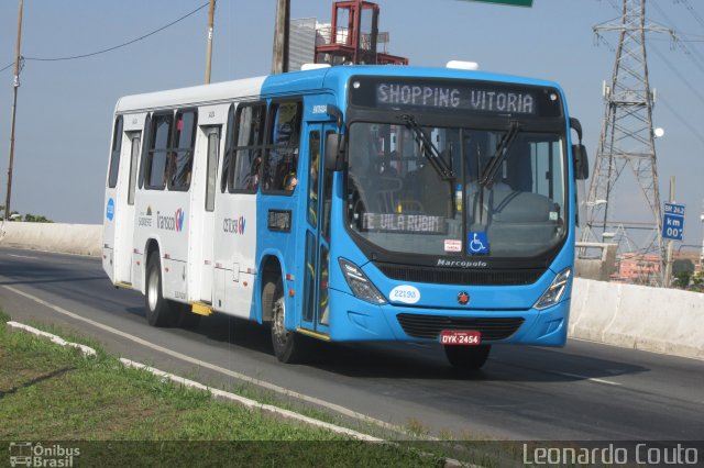 Nova Transporte 22193 na cidade de Vitória, Espírito Santo, Brasil, por Leonardo Couto. Número da foto: #3669754.