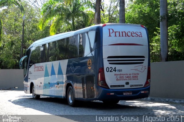 Viação Princesa dos Inhamuns 101 na cidade de Fortaleza, Ceará, Brasil, por [Leandro Sousa]. Número da foto: #3669690.