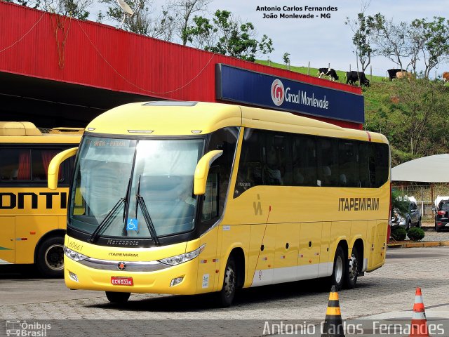 Viação Itapemirim 60661 na cidade de João Monlevade, Minas Gerais, Brasil, por Antonio Carlos Fernandes. ID da foto: 3670686.