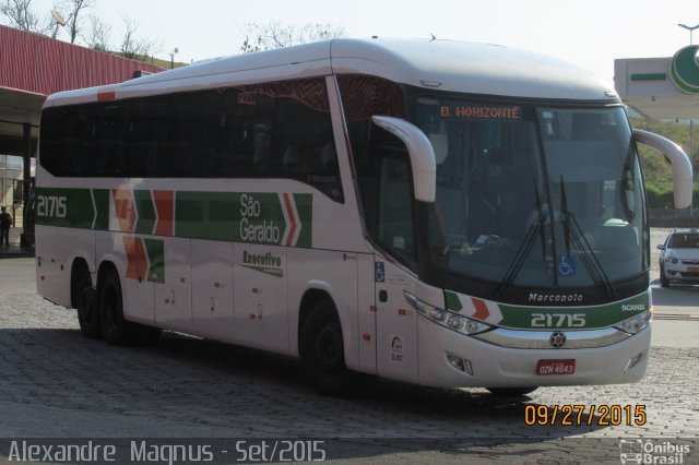 Cia. São Geraldo de Viação 21715 na cidade de João Monlevade, Minas Gerais, Brasil, por Alexandre  Magnus. Número da foto: #3670391.