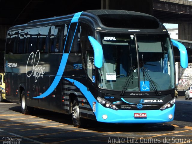 Empresa de Ônibus Nossa Senhora da Penha 52018 na cidade de Rio de Janeiro, Rio de Janeiro, Brasil, por André Luiz Gomes de Souza. ID da foto: 3614759.