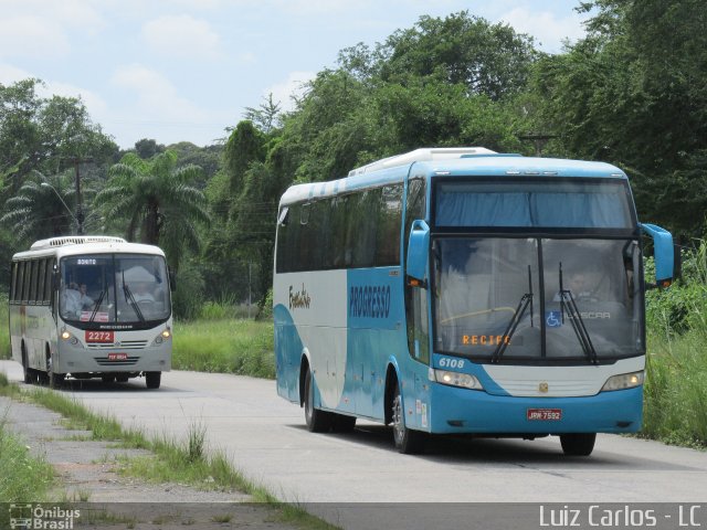 Auto Viação Progresso 6108 na cidade de Recife, Pernambuco, Brasil, por Luiz Carlos de Santana. ID da foto: 3614066.