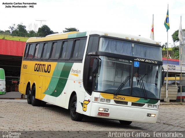 Empresa Gontijo de Transportes 15250 na cidade de João Monlevade, Minas Gerais, Brasil, por Antonio Carlos Fernandes. Número da foto: #3613432.