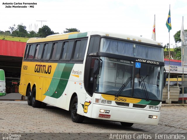 Empresa Gontijo de Transportes 15250 na cidade de João Monlevade, Minas Gerais, Brasil, por Antonio Carlos Fernandes. ID da foto: 3613432.