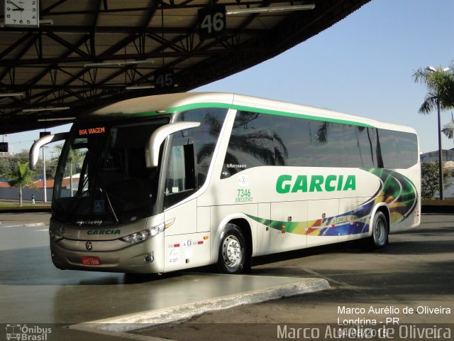 Viação Garcia 7346 na cidade de Londrina, Paraná, Brasil, por Marco Aurélio de Oliveira. Número da foto: #3614991.