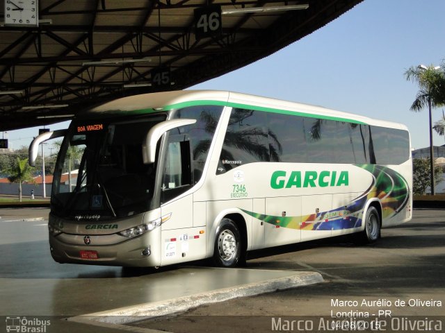 Viação Garcia 7346 na cidade de Londrina, Paraná, Brasil, por Marco Aurélio de Oliveira. ID da foto: 3614991.