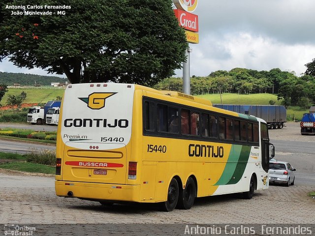 Empresa Gontijo de Transportes 15440 na cidade de João Monlevade, Minas Gerais, Brasil, por Antonio Carlos Fernandes. ID da foto: 3673148.