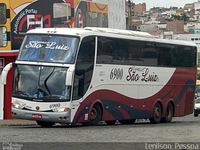 Expresso São Luiz 6900 na cidade de Caruaru, Pernambuco, Brasil, por Lenilson da Silva Pessoa. ID da foto: 3673206.