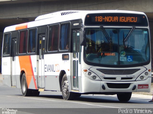 Evanil Transportes e Turismo RJ 132.123 na cidade de Rio de Janeiro, Rio de Janeiro, Brasil, por Pedro Vinicius. Número da foto: #3673209.