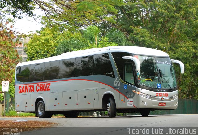 Viação Santa Cruz 212140 na cidade de São Paulo, São Paulo, Brasil, por Ricardo Luiz. Número da foto: #3673668.