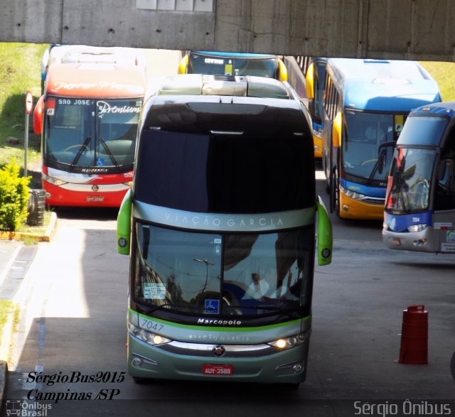 Viação Garcia 7047 na cidade de Campinas, São Paulo, Brasil, por Sérgio de Sousa Elias. Número da foto: #3674301.