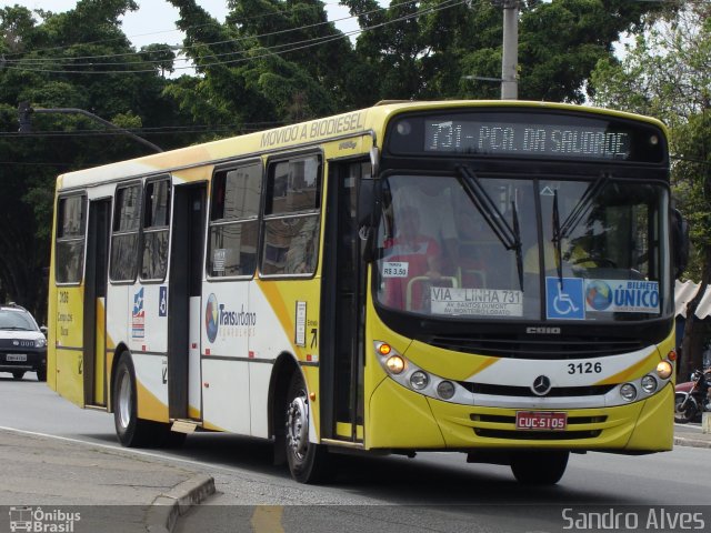 Viação Campo dos Ouros 3126 na cidade de Guarulhos, São Paulo, Brasil, por Sandro Alves. Número da foto: #3673924.