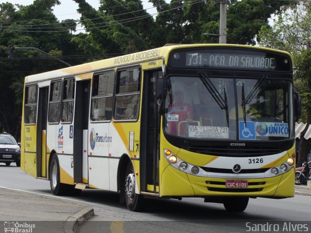 Viação Campo dos Ouros 3126 na cidade de Guarulhos, São Paulo, Brasil, por Sandro Alves. ID da foto: 3673924.