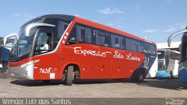 Expresso São Luiz 7620 na cidade de Barra do Garças, Mato Grosso, Brasil, por Wender Luiz dos Santos. Número da foto: #3616808.