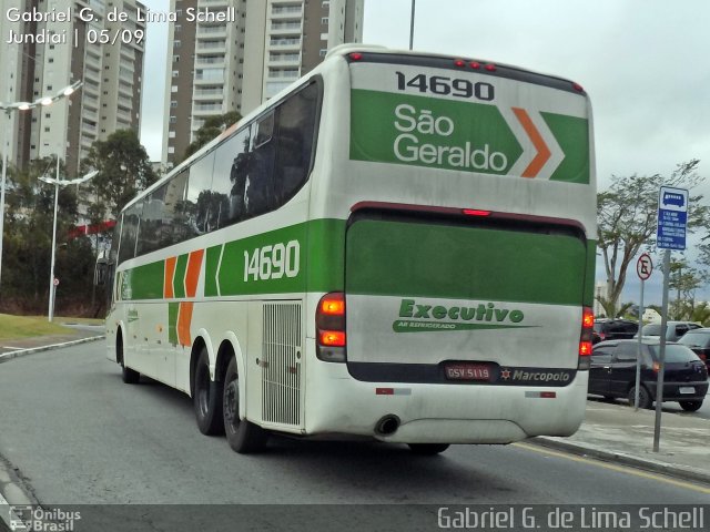 Cia. São Geraldo de Viação 14690 na cidade de Jundiaí, São Paulo, Brasil, por Gabriel Giacomin de Lima. Número da foto: #3620905.