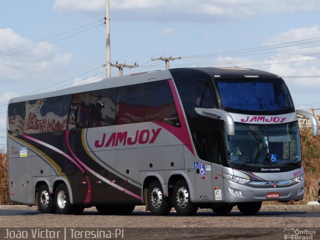 Viação Jam Joy 8614 na cidade de Teresina, Piauí, Brasil, por João Victor. ID da foto: 3621068.