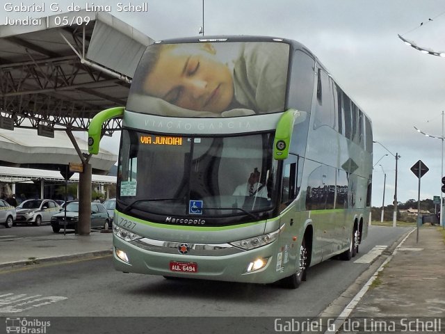 Viação Garcia 7227 na cidade de Jundiaí, São Paulo, Brasil, por Gabriel Giacomin de Lima. ID da foto: 3620878.