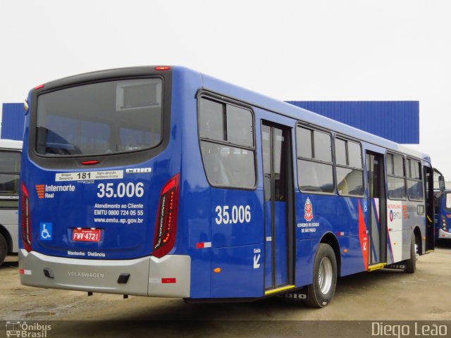 Real Transportes Metropolitanos 35.006 na cidade de Guarulhos, São Paulo, Brasil, por Diego Leão. ID da foto: 3621158.