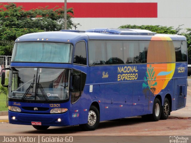 Nacional Expresso 12301 na cidade de Goiânia, Goiás, Brasil, por João Victor. ID da foto: 3619465.