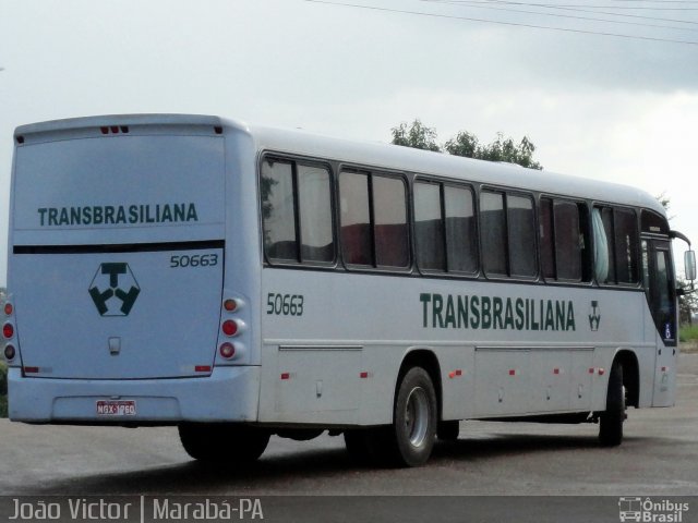 Transbrasiliana Transportes e Turismo 50663 na cidade de Marabá, Pará, Brasil, por João Victor. ID da foto: 3619507.