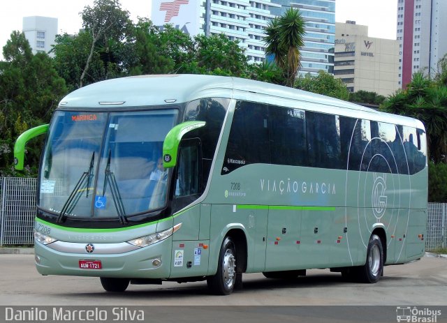 Viação Garcia 7208 na cidade de Curitiba, Paraná, Brasil, por Danilo Marcelo Silva. Número da foto: #3620825.