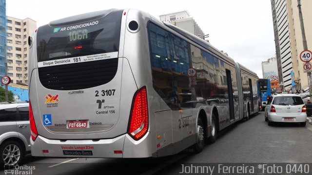Sambaíba Transportes Urbanos 2 3107 na cidade de São Paulo, São Paulo, Brasil, por Johnny Ferreira. Número da foto: #3621424.