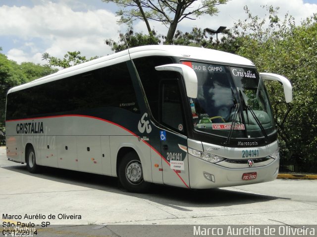 Expresso Cristália 204141 na cidade de São Paulo, São Paulo, Brasil, por Marco Aurélio de Oliveira. Número da foto: #3623634.