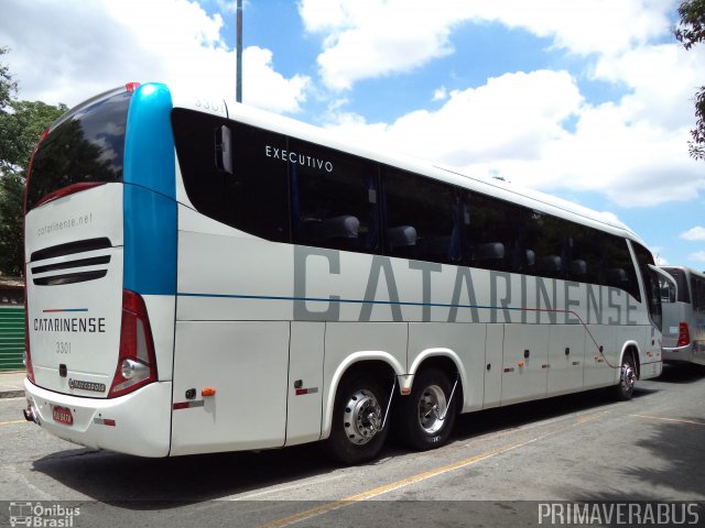 Auto Viação Catarinense 3301 na cidade de Curitiba, Paraná, Brasil, por Alexandre Rodrigo. ID da foto: 3623755.