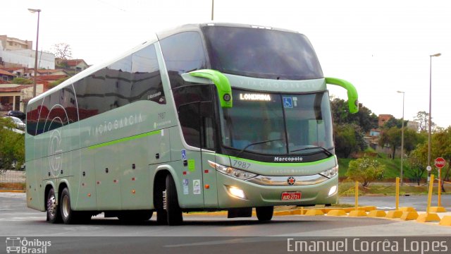 Viação Garcia 7987 na cidade de Bauru, São Paulo, Brasil, por Emanuel Corrêa Lopes. ID da foto: 3623656.