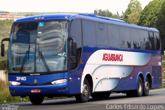 Viação Águia Branca 31410 na cidade de Divisa Alegre, Minas Gerais, Brasil, por Carlos Eduardo Lopes. Número da foto: #3623458.