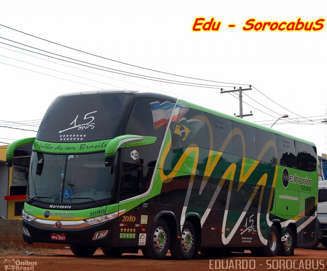 Melhorim Turismo 2080 na cidade de Cesário Lange, São Paulo, Brasil, por EDUARDO - SOROCABUS. ID da foto: 3622993.