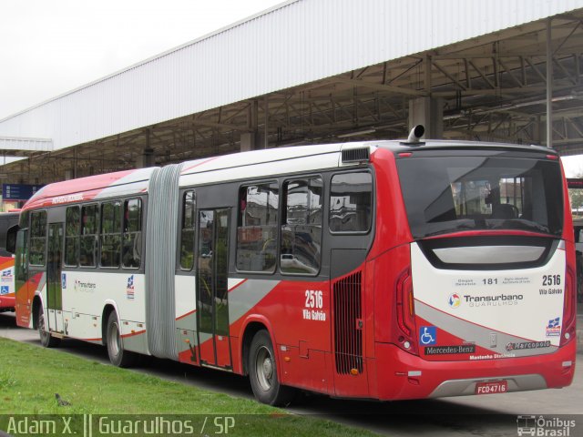 Empresa de Ônibus Vila Galvão 2516 na cidade de Guarulhos, São Paulo, Brasil, por Adam Xavier Rodrigues Lima. Número da foto: #3622181.