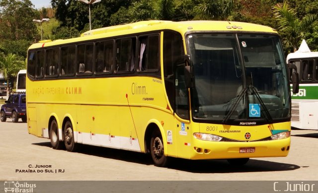 Viação Itapemirim 8001 na cidade de Paraíba do Sul, Rio de Janeiro, Brasil, por Clovis Junior. Número da foto: #3623387.